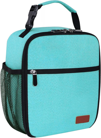 Lunch Box for Men Women Adults Small Lunch Bag for Office Work Picnic - Reusable Portable Lunchbox, Black