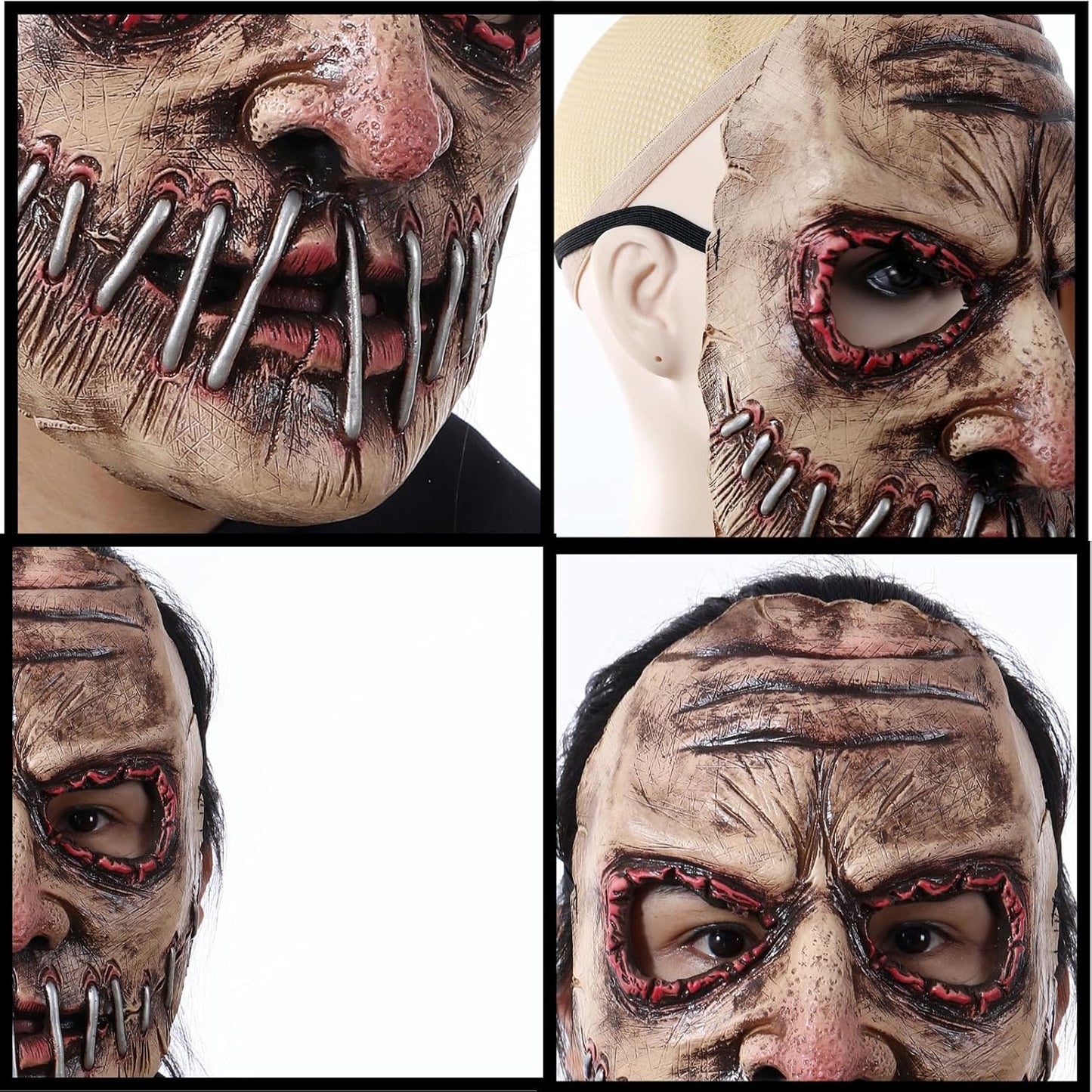Halloween Horror Mask, Supersoft Creepy Scary Fancy Mask for The Evil Demon Cosplay, Costume