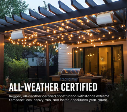 Polk Audio Atrium 6 Outdoor All-Weather Speakers with Bass Reflex Enclosure (Pair, Black), Broad Sound Coverage, Speed-Lock Mounting System