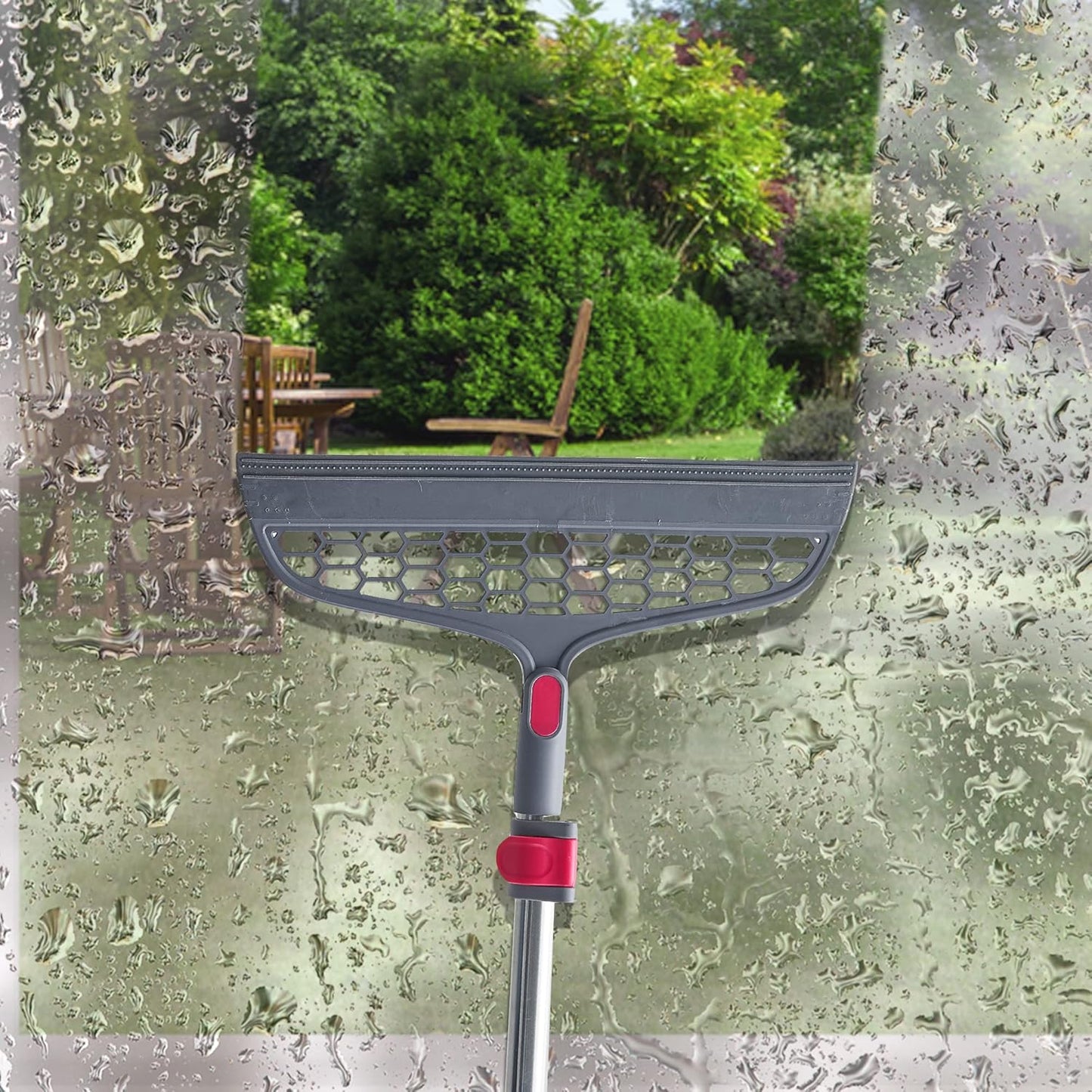 Spin Mop and Bucket with Separate Compartments for Clean and Dirty Water New 2025 Upgraded w/Side Brush, Self Standing Handle, Silicone Sweeper Mop Head, 2 Machine Washable Microfiber Pads