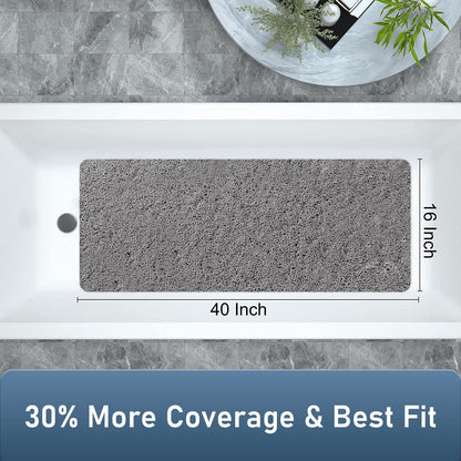 Square Shower Mat, Non Slip Bath Mat, Loofah Shower Stall Mats for Walk-in Shower, 32 x 32 Inches Shower Floor Mat with Drain, Bath Mats for Showers Bathroom, Tub, Seniors