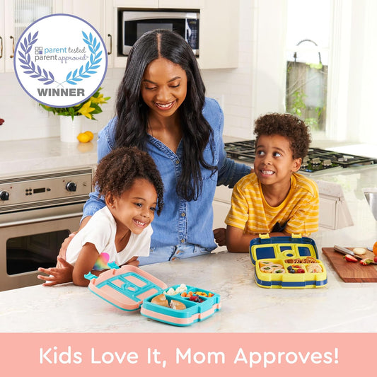 Bentgo Kids Prints Leak-Proof, 5-Compartment Bento-Style Kids Lunch Box - Ideal Portion Sizes for Ages 3 to 7 - BPA-Free, Dishwasher Safe, Food-Safe Materials - 2021 Collection (Llamas) - PuriLite