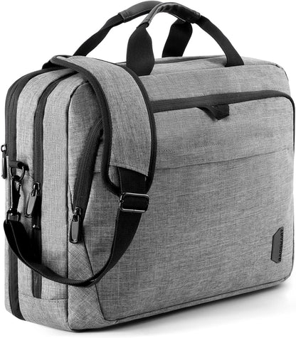 BAGSMART 17.3 Inch Laptop Bag, Expandable Computer Bag Laptop Briefcase Men Women Laptop Shoulder Bag