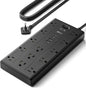 SUPERDANNY Surge Protector Power Bar with 13 Outlets & 4 USB (2 USB C), 6Ft