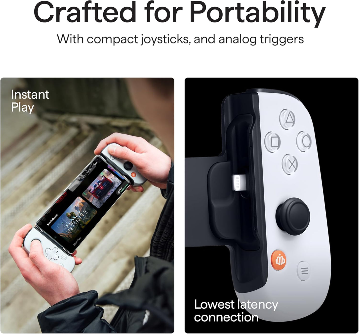 BACKBONE One Mobile Gaming Controller for iPhone (Lightning) - PlayStation Edition - 2nd Gen - Turn Your iPhone into a Gaming Console - Play Xbox, PlayStation & More (3 Months Apple Arcade Included)