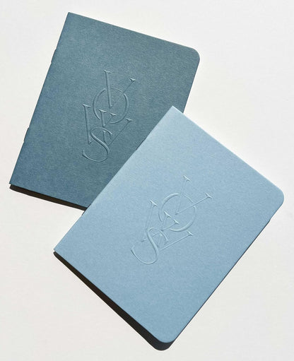 SOLE PAPER CO. Embossed Vow Books, His & Her Unisex, Vow Renwal, Bride & Groom, Wedding Vow Books, Couples Books, Hand Crafted Modern Books (Vellum)