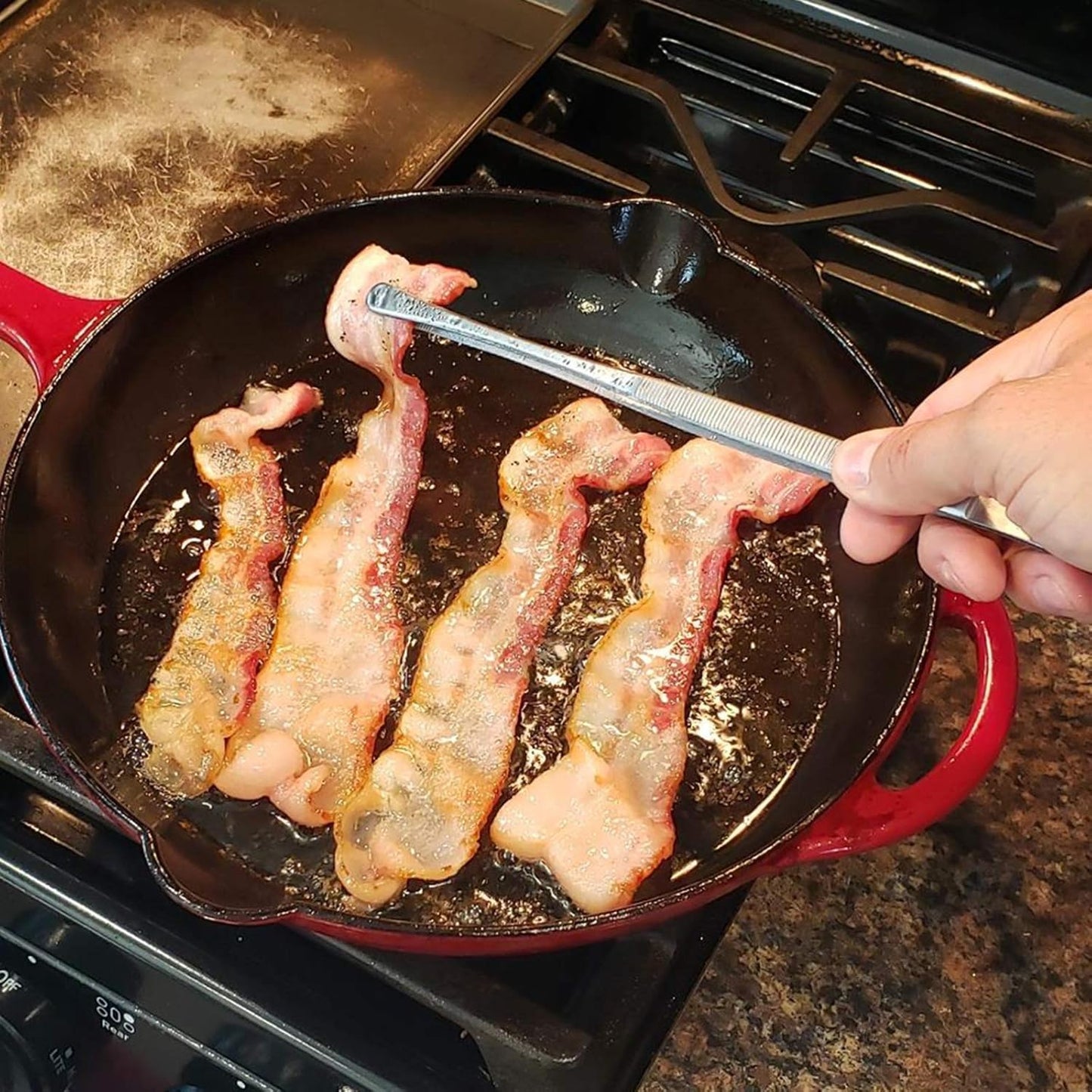 Rivoean 2 Pcs 12-Inch Fine Tweezer Tongs,Extra-Long Stainless Steel Tweezers Tongs