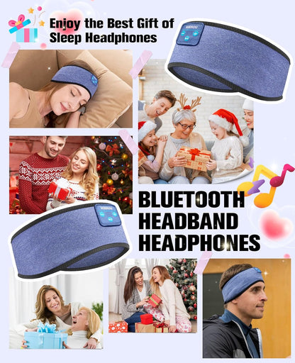 Sleep Headphones Bluetooth Headband, Voerou Wireless Sleeping Headphones Earbuds Sleep Mask with Stereo Speakers-Cool Tech Gadget for Men Women,Perfects for Sleep Workout Running Yoga Travel Insomnia