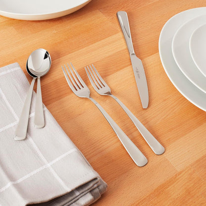 Zwilling J.A. Henckels Flatware Set, Silver Silvano 45pc Set, Regular
