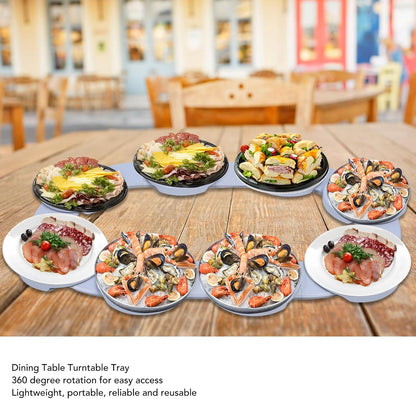 Lazy Susan Turntable, 360° Rotation Turntable Tray for Kitchen, Dining Room, Gatherings, Family Events, Reusable Portable Rotating Food Rotating Serving Turntable