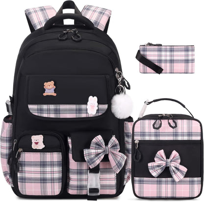 ACESAK Girls Backpack - 3PCS Backpack for Girls Cute School Backpacks for Girls Kindergarten