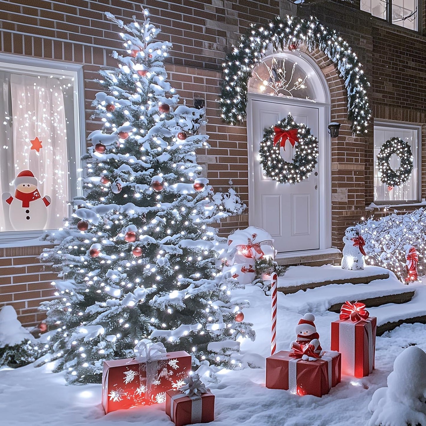 JMEXSUSS 66ft 200 LED Halloween Lights Outdoor, Orange String Lights Clear Wire, 8 Modes Orange Halloween Christmas String Lights Plug in for Tree Indoor Patio Garden Thanksgiving Decorations