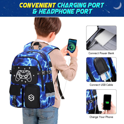 Scothen Cool Luminous School Backpacks for Boys