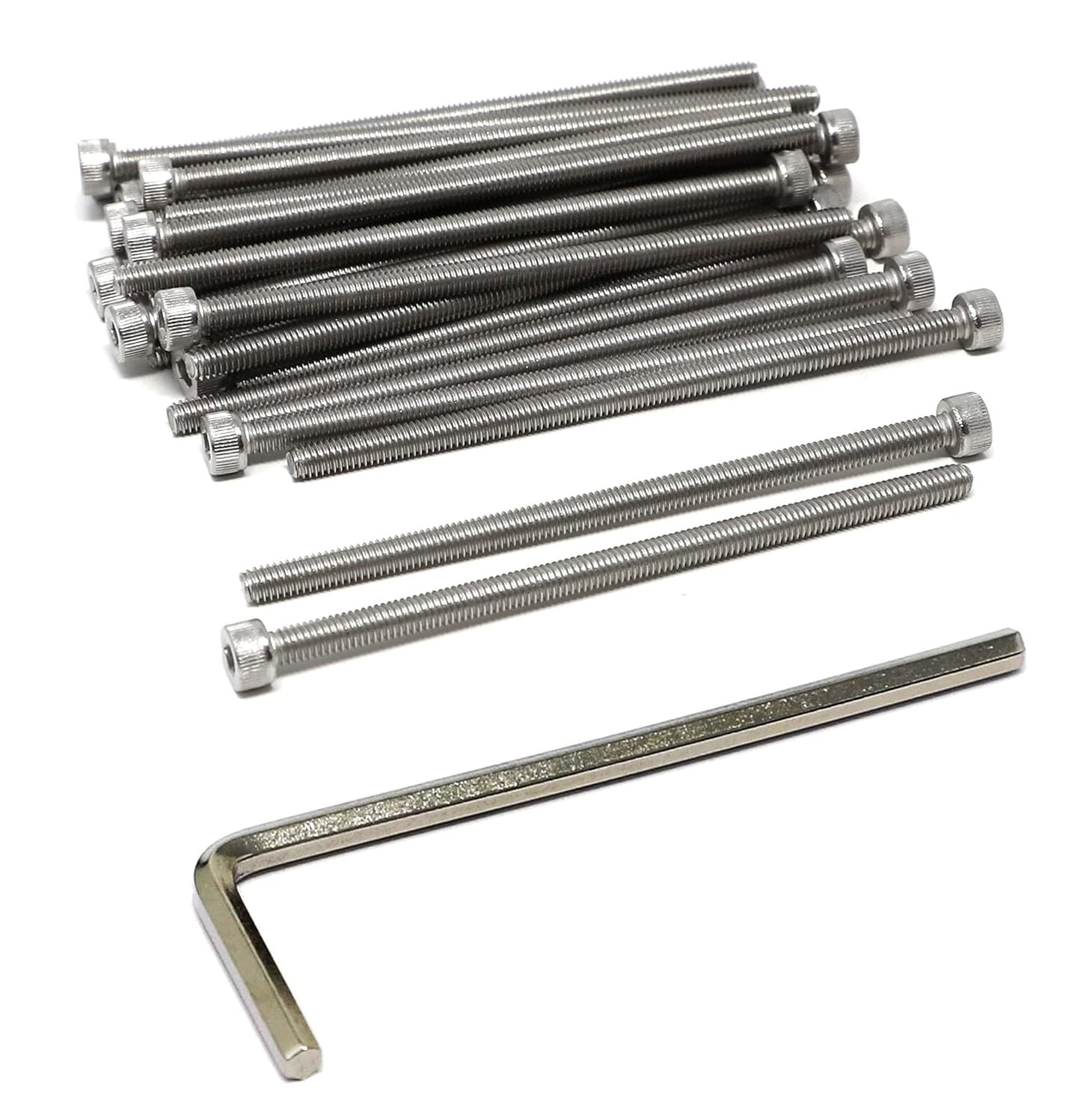 iexcell 25 Pcs M6 x 20mm Thread Pitch 1 mm Stainless Steel 304 Hex Socket Head Cap Screws Bolts Kit