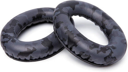 WC Wicked Cushions Upgraded Replacement Ear Pads for Bose QC35 & QC35ii (QuietComfort 35) Headphones & More - Softer Leather, Luxurious Memory Foam, Added Thickness, Extra Durability | Navy Tiger