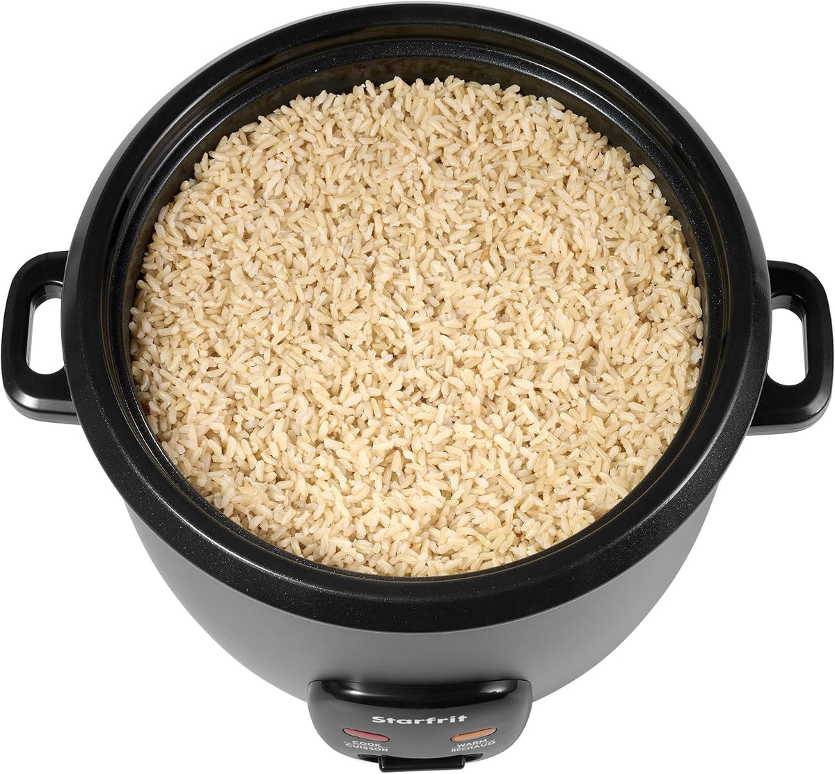 Starfrit Electric Rice Cooker, 20 Cups, PFAS-Free Ceramic, 700W, Grey