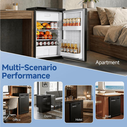 BODEGACOOLER 12V Fridge, RV Refrigerator, 12 Volt Fridge Freezer 83L, 2.9 Cu.Ft Dual Zone Car Refrigerator with Reversible Door,Lock, -4 to 46℉ APP Control Electric Cooler for Travel Outdoor Camping