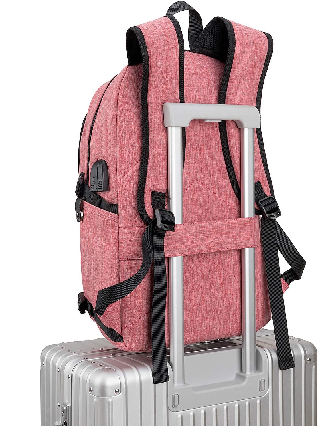 Tzowla Laptop Travel Slim School Backpack Water Resistant Anti-Theft Bag with USB Charging Port and Lock 15.6 Inch Computer Business Backpacks for Men Women College Student Gift,Bookbag Casual Daypack