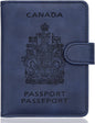 RFID Blocking Passport Holder Travel Wallet – Slim Faux Leather Passport Cover with Buckle Closure, Multi-Slot Organizer for Cards, Tickets, Cash, and SIM Cards - PuriLite