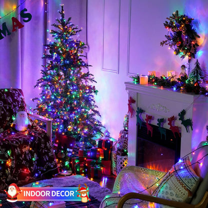 JMEXSUSS 66ft 200 LED Halloween Lights Outdoor, Orange String Lights Clear Wire, 8 Modes Orange Halloween Christmas String Lights Plug in for Tree Indoor Patio Garden Thanksgiving Decorations