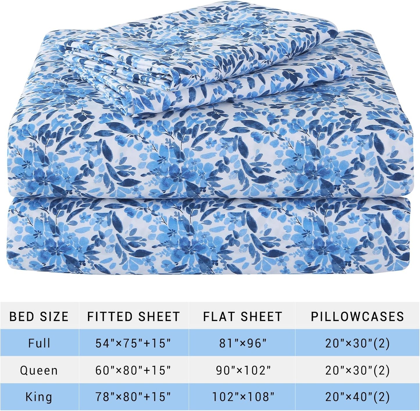 Viviland Floral Queen Sheet Set - 4 Piece Vintage Pink & Yellow Flower Patterned Bed Sheets - Soft, Breathable Microfiber Sheets with Deep Pocket, Non-Slip Fitted Sheets & Pillowcases