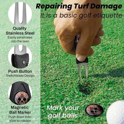 BAPOTH Golf Club Cleaner, Non-Leaking Stretchable Golf Brush with Golf Towel (60 * 40cm), Strong Bristles Brush Can Hold 5 oz Water, Essentials Golf Accessories Gifts for Men Women