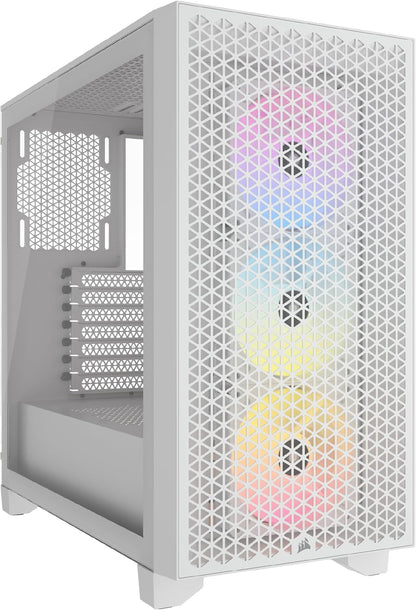 CORSAIR 3000D Airflow Mid-Tower PC Case – 2X SP120 Elite Fans – Four-Slot GPU Support – Fits up to 8X 120mm Fans – High-Airflow Design – Black