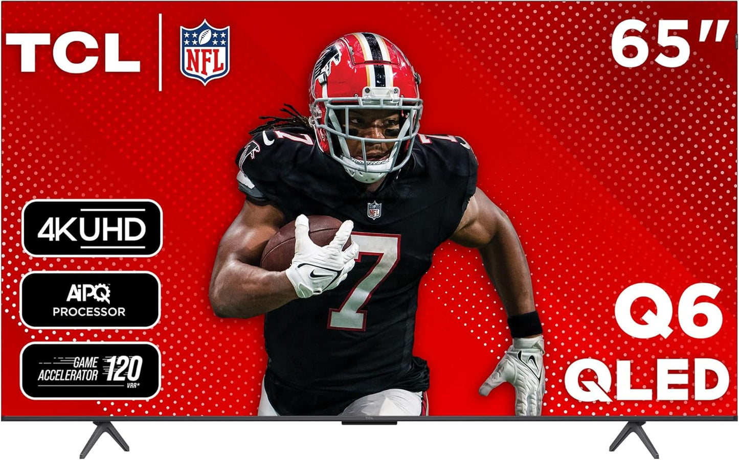 TCL 65-Inch Q65 QLED 4K UHD Smart TV with Google TV (65Q651G-CA, 2024 Model) Dolby Vision, Dolby Atmos, HDR Pro+, Game Accelerator Enhanced Gaming, Voice Remote, Works with Alexa, Streaming Television