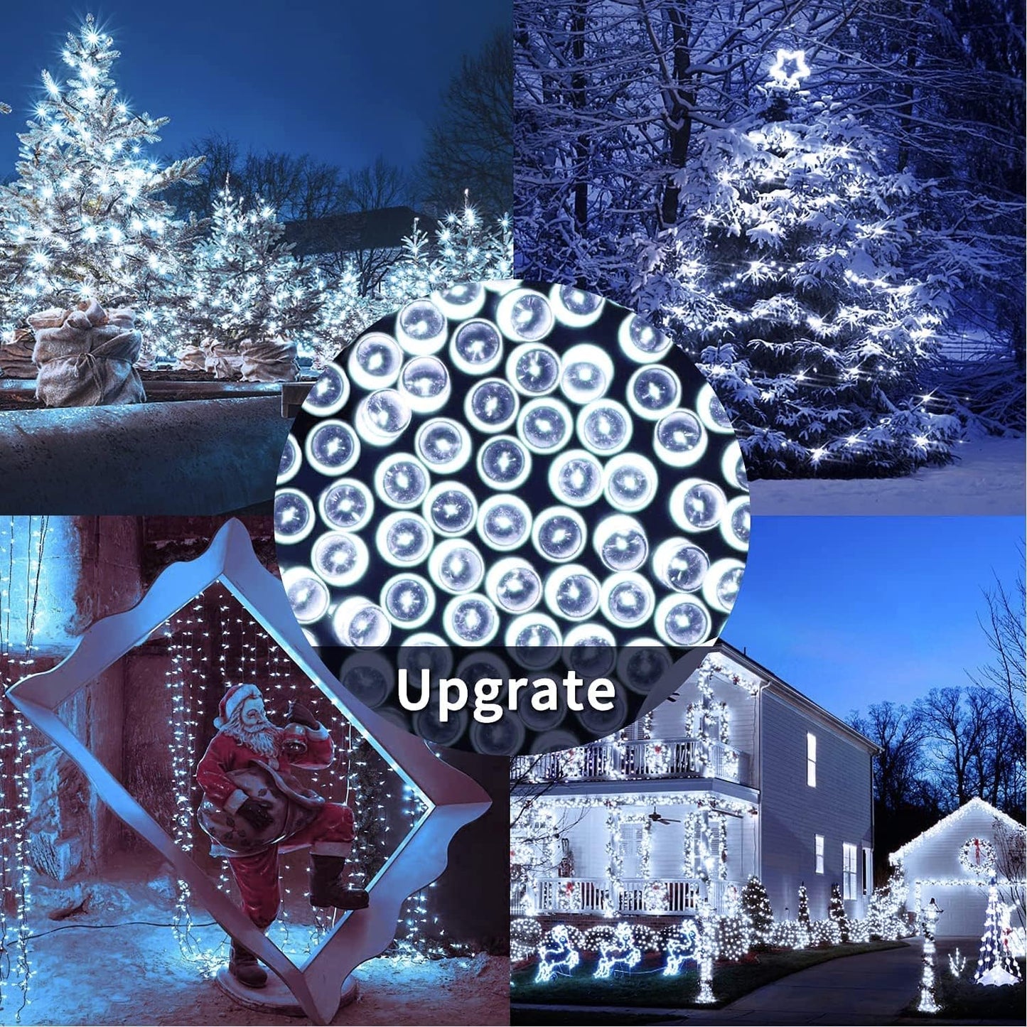 JMEXSUSS 2 Pack 75.5ft Orange Solar Christmas Lights, Total 400 LED Solar String Lights Outdoor Waterproof, 8 Modes Orange Halloween Lights for Tree Patio Garden Thanksgiving Halloween Decorations