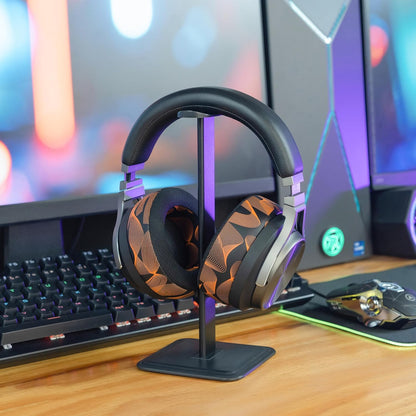 WC Freeze Virtuoso - Hybrid Fabric Cooling Gel Replacement Earpads for Corsair Virtuoso Gaming Headset, Made by Wicked Cushions, Improved Durability, Thickness and Sound Isolation | Black Camo