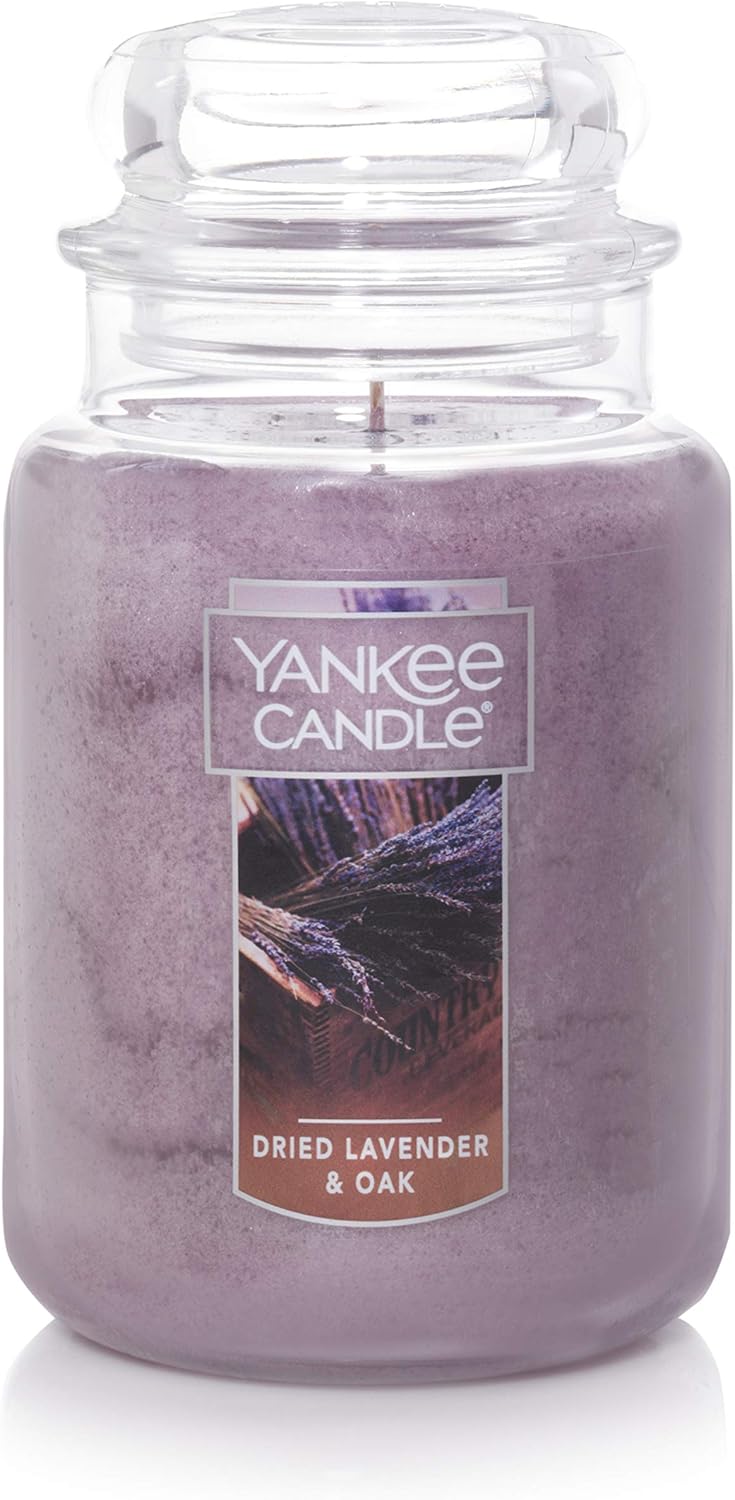 Yankee Candle Scented Candle, Sage & Citrus, Original Large Jar Candle, 110-150 Hours of Burn Time, 22 oz.