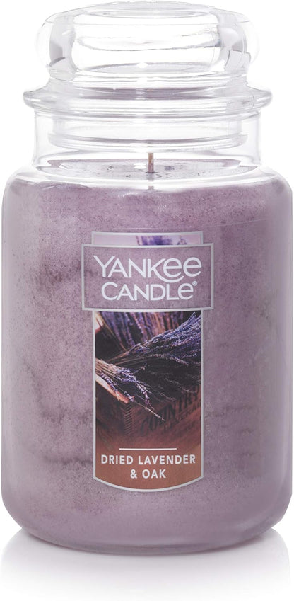 Yankee Candle Scented Candle, Sage & Citrus, Original Large Jar Candle, 110-150 Hours of Burn Time, 22 oz.