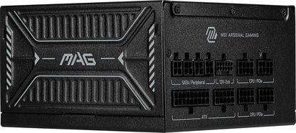MSI MAG A750GL PCIE 5 Gaming Power Supply - Full Modular - 80 Plus Gold Certified 750W - Compact Size - ATX PSU - PuriLite