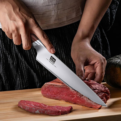 SHAN ZU Fillet Knife 7 inch, Razor Sharp Boning Knife for Meat in 10Cr15Mov Japanese High Carbon Steel Fish Knife, Professional Kitchen with Flexible Blade and Ergonomic Pakkawood Handle