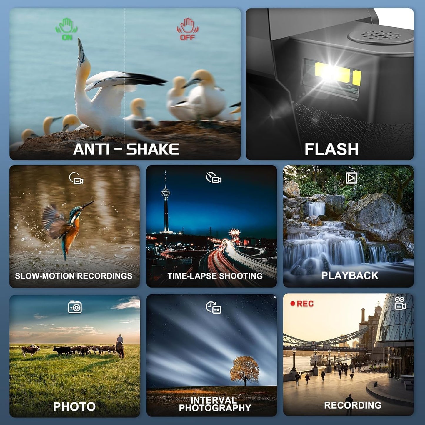 NBD 4K Digital Camera for Photography 48MP Video Vlogging Camera for YouTube with 3" 180° Flip Screen WiFi, 16X Digital Zoom Cameras with 32GB Micro Card, Wide-Angle & Macro Lens (Black)