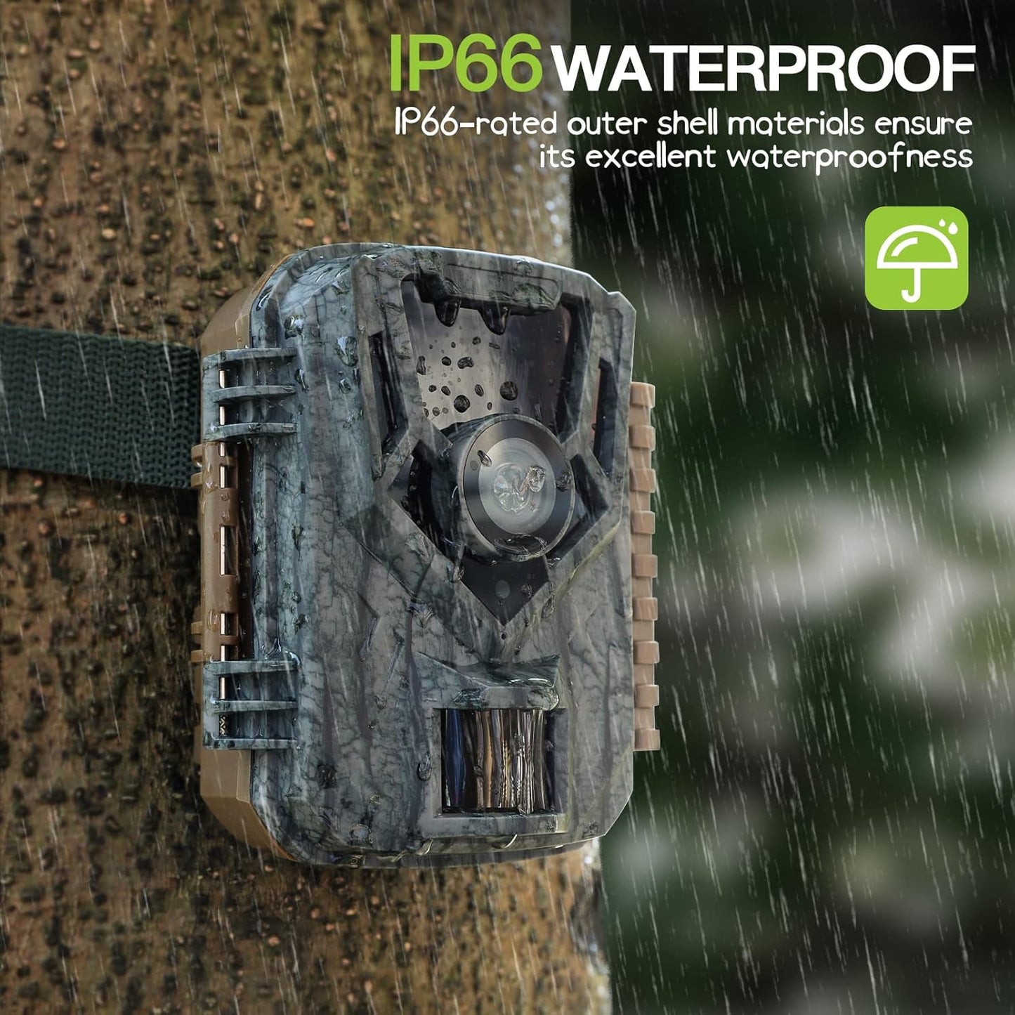 Trail Camera 2 Pack 36 MP 2.7K Game Camera 32GB Memory Card 8 Batteries with 0.2s Trigger Time 120°Wide-Angle Motion Night Vision 2.0" LCD Screen IP66 Waterproof, Wildlife Camera for Monitoring