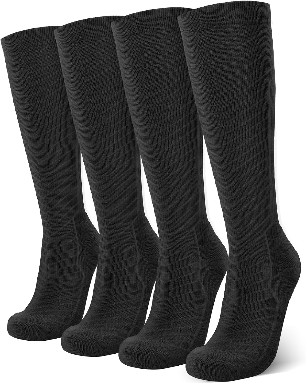 Compression Socks Women & Men 20-30 mmHg Bas de Compression Stockings Femme Homme Knee High for Running Travel