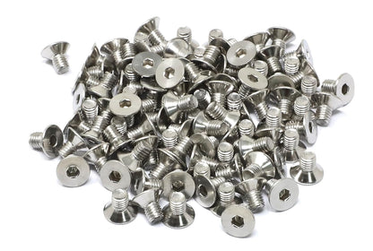 iexcell 5 Pcs M8 x 80mm Thread Pitch 1.25 mm Stainless Steel 304 Hex Socket Flat Head Cap Screws Bolts Kit