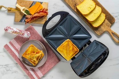 Oster DiamondForce Sandwich Maker, Stainless Steel & Black