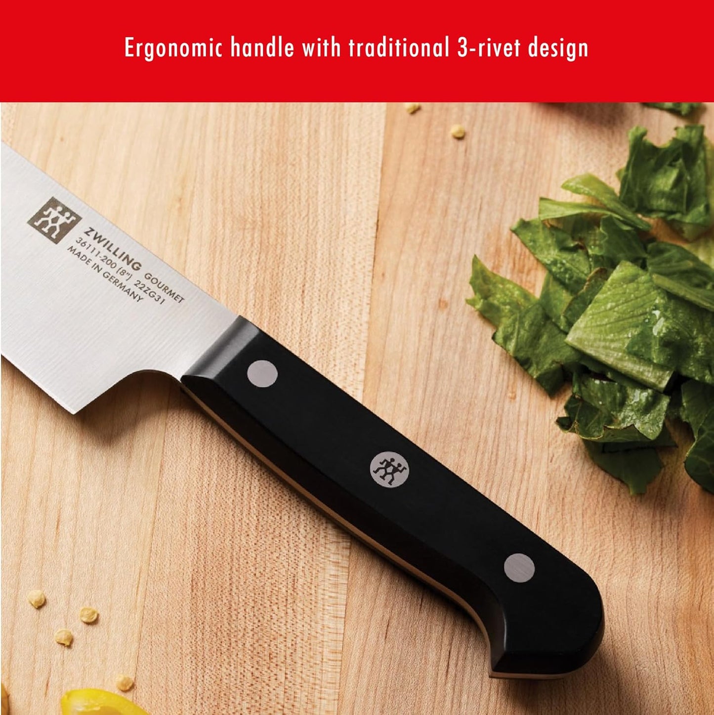 Zwilling J.A. Henckels HI Forged Contour 9 PC Block Set, Black/Silver