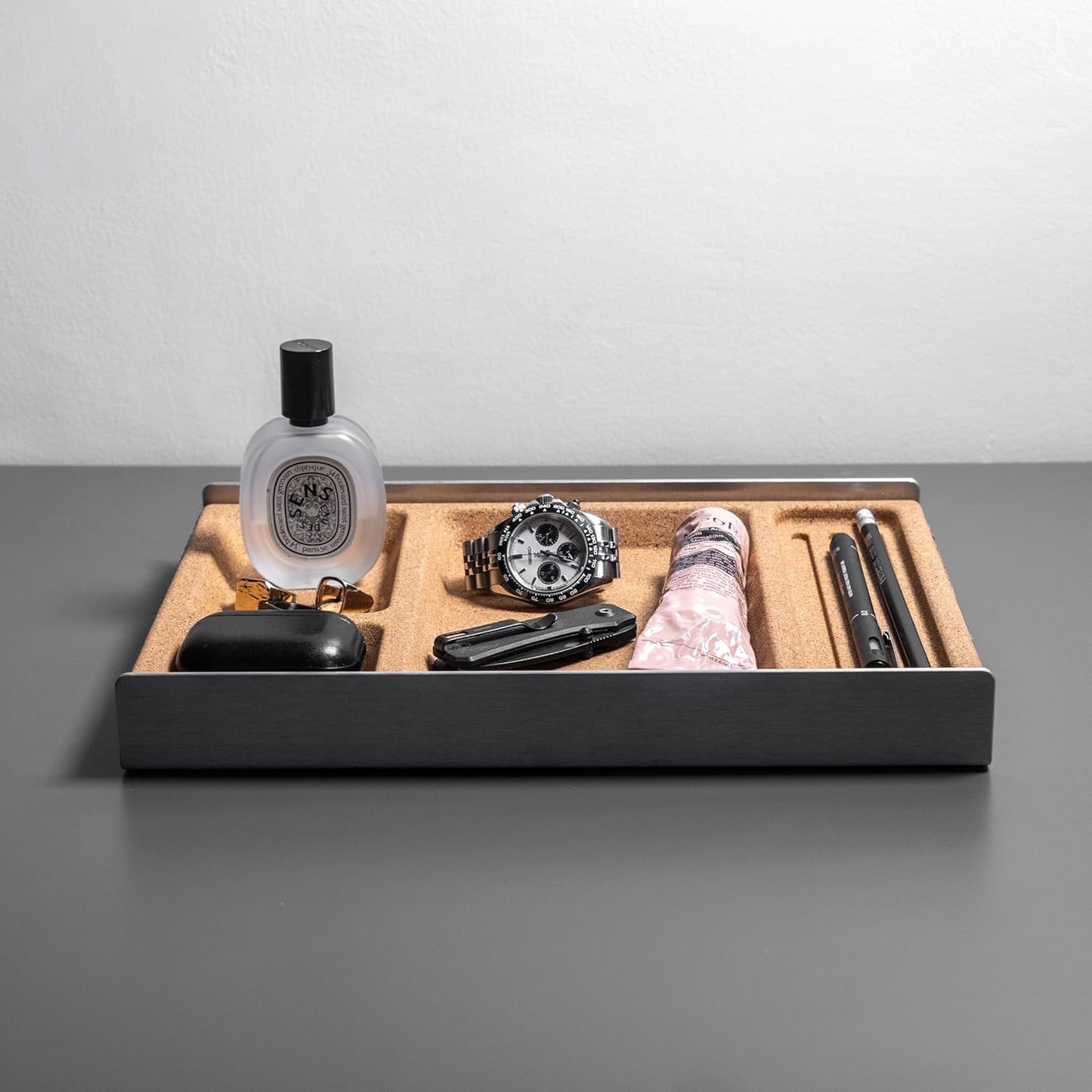 Desk Tray Organizer | Drawer Desk Organizer | Stationery Storage Tray | Aluminum Desk Organizer | Desktop Catchall Tray - PuriLite