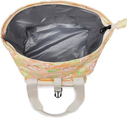 SUNNY BIRD Dual Compartment Lunch Bag Insulated Lunch Box for Women and Men (Green with Boho Strap)