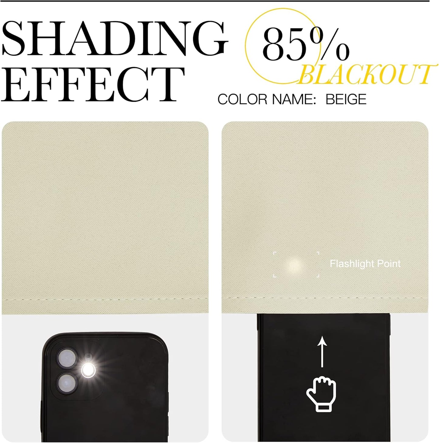 NICETOWN Blackout Curtains 2 Panels for Bedroom- Thermal Insulated Grommet Blackout Curtains 63 Inches Long for Living Room/Kitchen Rideaux occultants (2 Panels, W42 x L63 -Inch,Grey)