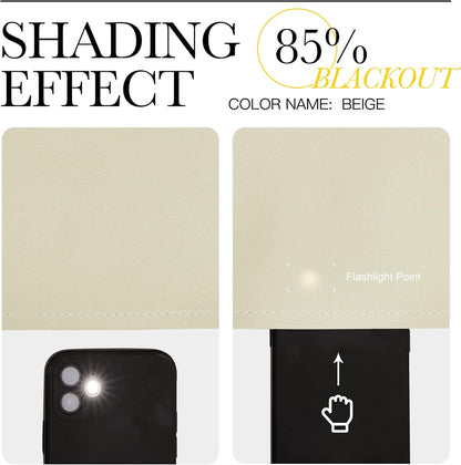 NICETOWN Blackout Curtains 2 Panels for Bedroom- Thermal Insulated Grommet Blackout Curtains 63 Inches Long for Living Room/Kitchen Rideaux occultants (2 Panels, W42 x L63 -Inch,Grey)