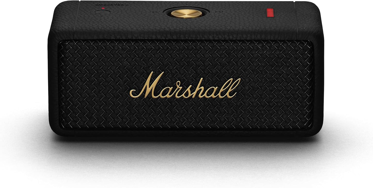 Marshall Emberton II Portable Bluetooth Speaker - Black & Brass