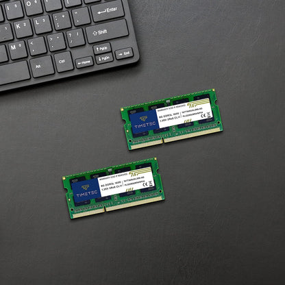 Timetec 16GB KIT(2x8GB) DDR3L / DDR3 1600MHz PC3L-12800 / PC3-12800 Non-ECC Unbuffered 1.35V / 1.5V CL11 2Rx8 Dual Rank 204 Pin SODIMM Laptop Notebook PC Computer Memory RAM Module Upgrade