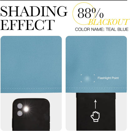 NICETOWN Blackout Curtains 2 Panels for Bedroom- Thermal Insulated Grommet Blackout Curtains 63 Inches Long for Living Room/Kitchen Rideaux occultants (2 Panels, W42 x L63 -Inch,Grey)