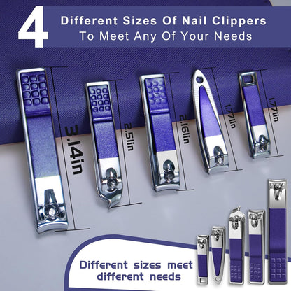 Manicure Set 30 in 1 Nail Clipper set, REDFLOW nail clippers, fingernail & toenail clippers, Manicure Tools, pedicure tools, Suitable for Travel Manicure Kit, Nail Set Kit With Everything Profe