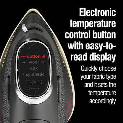 CHI Mini Iron, Titanium-Infused Ceramic Soleplate, Black,13120