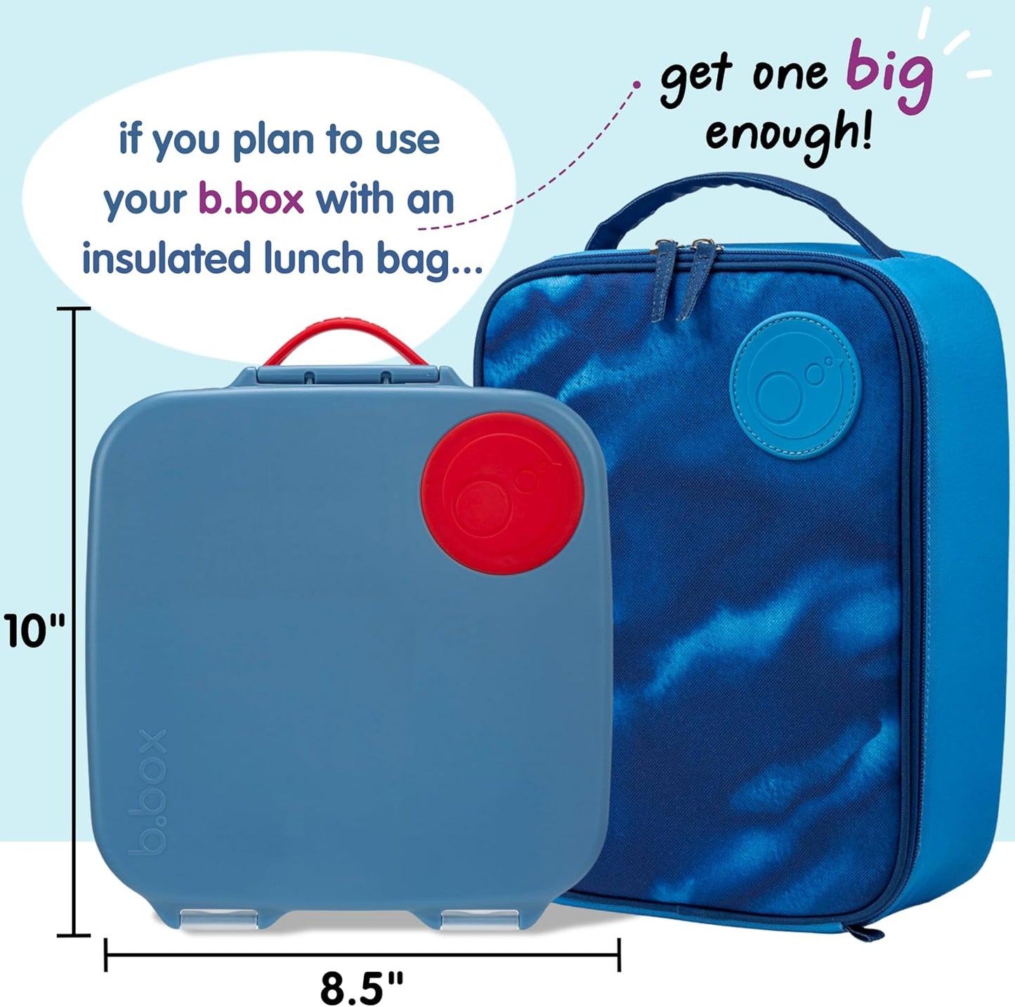 b.box 5-Compartment bento Style Lunch Box for Kids, Toddlers, Childrens, BPA-Free Food Storage Container with Cooler Pack, ON-The-GO Food Box with Handles Included Custom Divider, Lemon Twist